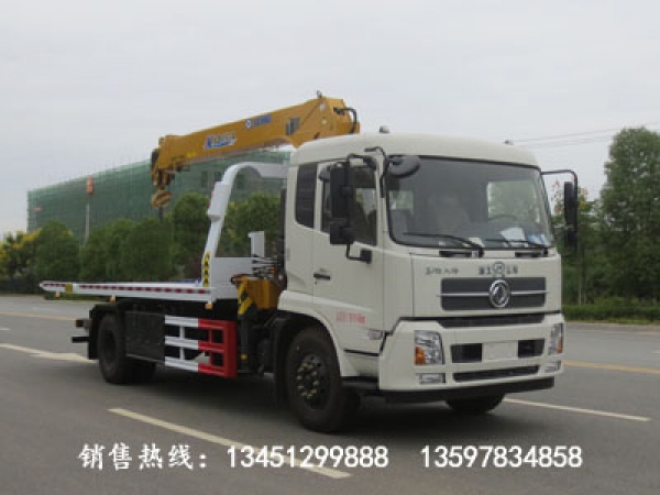 東風(fēng)天錦帶吊平板一拖二清障車(chē)(國(guó)六)